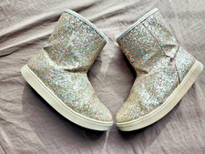 Girls' Holland Zipper Shearling Style Boots Gold - Cat  Jack - SIZE 2