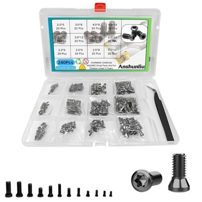 Alloy Torx Screws Set for Carbide Inserts - 240pcs