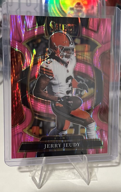 2025 Panini Select - Concourse Jerry Jeudy #56 Pink Shock Prizm