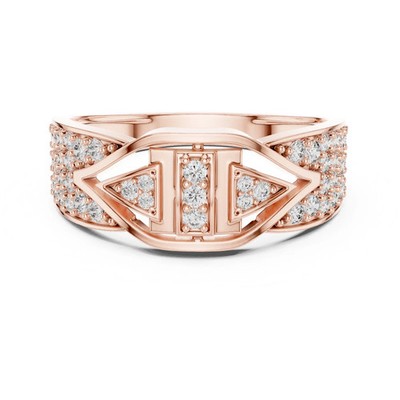 Men's Jewelry Gift Ring 2.00ct Lab created Diamond 14k Rose Gold Plated