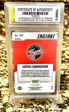 SOPHIE CUNINGHAM Fever 2025 PANINI INSTANT “1 Of 1257” GRADED GEM-MT 10 #198