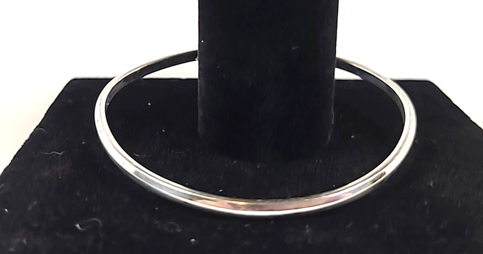 Brazalete Brazalete Love Heart Sin Piedra Tensión con Bisagras Plata de Ley 925 Pequeño/Mediano 7" Foto 4 de 4