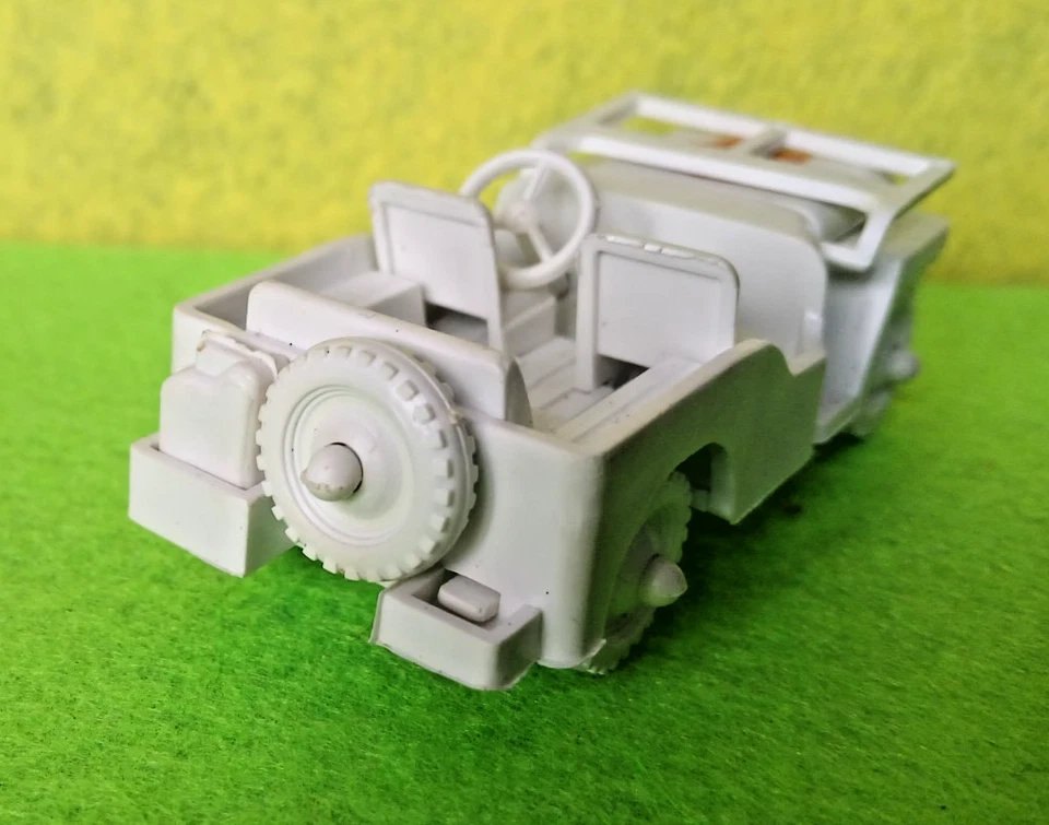 miniature jeep willys - jouet publicitaire shell - plastique au 1/38 - Photo 4/4