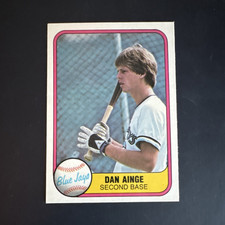 Fleer 1981 Dan Ainge Toronto Blue Jays #418 Rookie Baseball Trading Card