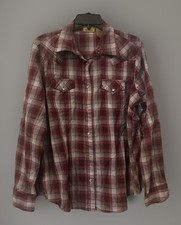 Wrangler Vintage Women s Pearl Snap Button Up Long Sleeved Western Shirt XL