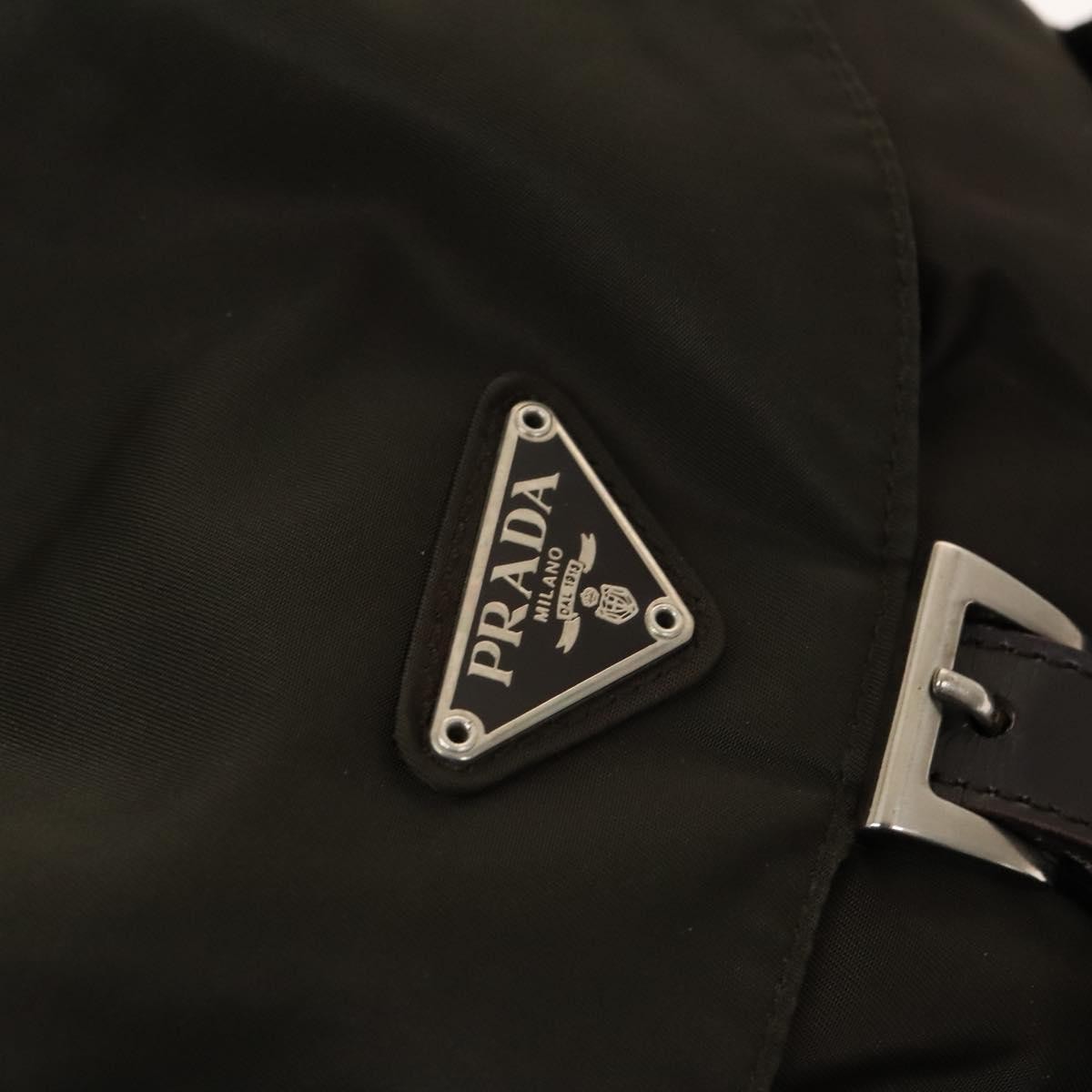 Prada Double Pocket Drawstring Backpack Nylon Wit… - image 16