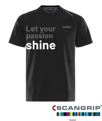 Scangrip T-Shirt M ''Let your Passion Shine'' Colour Match Job Freizeit Look Shirt