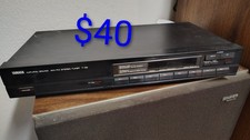 Yamaha T-33 AM/FM Stereo Tuner Analog Digital Programmable Black