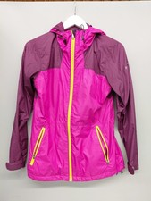 Women's Columbia Purple Yellow Size S Windbreaker Jacket