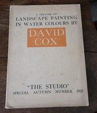 A Treatise on Landscape Painting in Water Colours by David Cox,"The Studio" 1922