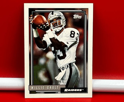 1992 Topps Collector Football Card Raiders Willie Gault #566
