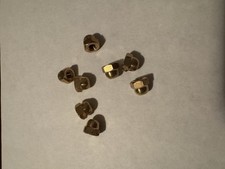 BRASS ACORN CAP NUTS. 12/24 , 8 PCS. NEW