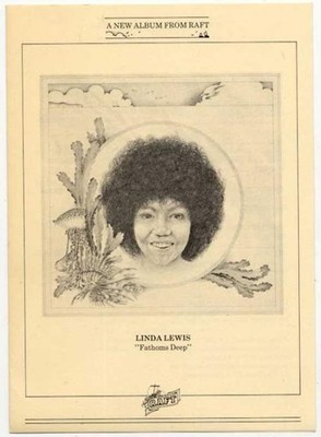 Linda Lewis Raft Rec. Fathoms Deep Press Kit 1973