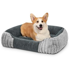 Dog Beds for Medium Dogs 32x24 Inch, Comfort-Sided Orthopedic Dog Bed Couch w...