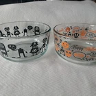 Pyrex Halloween 4 Cup Bowls Monsters Pumpkins Skulls Trick Or Treat