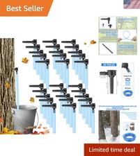 Maple Syrup Harvesting Kit: 30 Easy-Use Taps with Food-Grade Tubing & Drill Bit