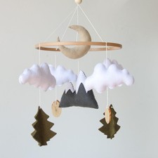 Woodland Crib Mobile - Forest-Themed Baby Mobile for Crib and Bassinet