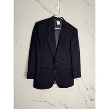 Blazer sport coat Pierre Cardin Union Made In USA Blue 34R Designer Classic