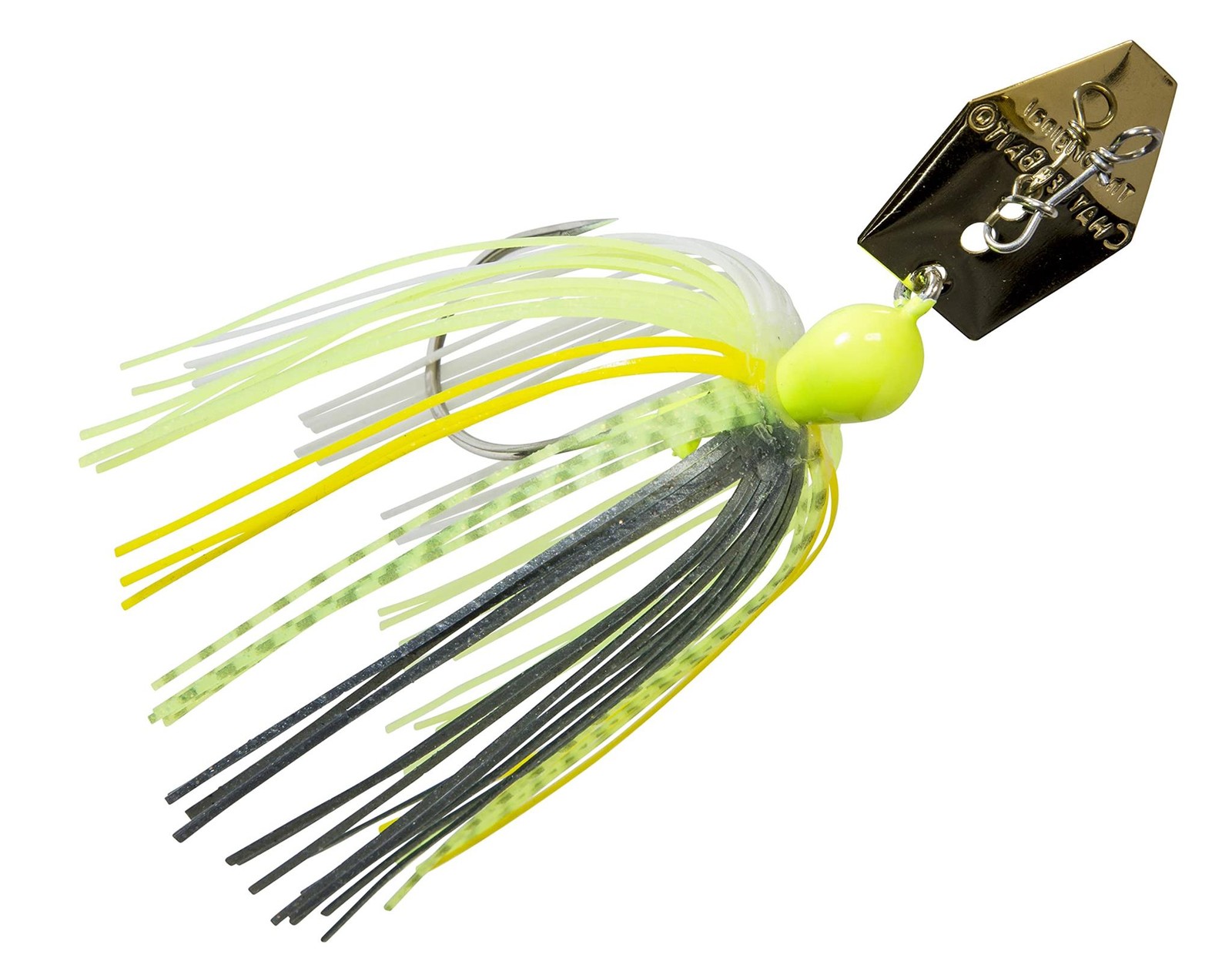 Z-MAN Original ChatterBait, 3/8-Ounce, Chartreuse Sexy Shad - Image 1