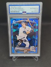 Kevin McGonigle 2025 Bowman Chrome Sapphire PSA/DNA #BCP-79 Tigers Auto