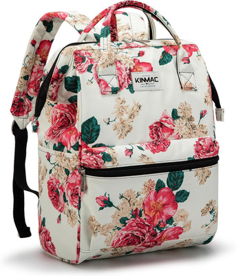 Large Capacity Laptop Backpack 15.6'' Travel Peony Men Women