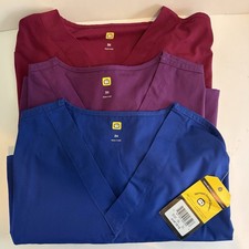 WOMEN S SCRUB TOPS ,Wonderwink Scrub Top With Pockets set Of 3