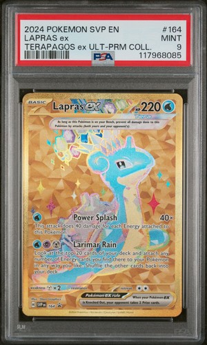Pokemon Cards Carta Pokémon Lapras Ex SVP 164 - Full Art Dorada
