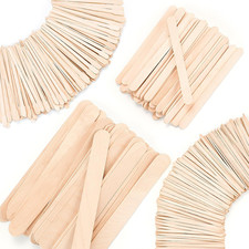 4 Style 500 Pcs Waxing Sticks Assorted Wax Applicator Sticks for Body Legs Face