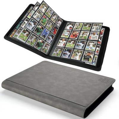 Arkeiliy Premium Ringless Trading Card Binder - 1024 Capacity, 16 Side-Loading P