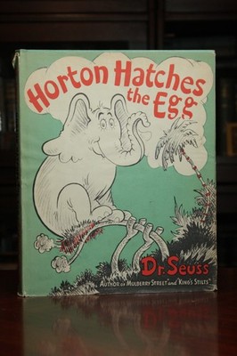 Horton Hatches the Egg Dr. SEUSS $2.50 Dust Jacket Unclipped DJ