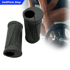 Ergonomic Rotating Barbell Grips Angled Design Relieve Joint Pressure in Lifting
