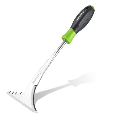 WORKPRO Crack Weeder, 12.5'' Stainless Steel Crevice Weeding Green & Black 