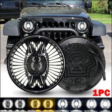 7 Inch Round Led Headlight Halo Angle Eyes Drl For Jeep Wrangler Jk Lj Tj Cj