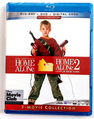 New! Home Alone + Home Alone 2: Lost in New York Blu-ray + DVD Disney Movie Club
