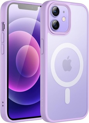 JETech Magnetisch Hülle für iPhone 12/12 Pro 6,1 Zoll / MagSafe (Helles Lila)