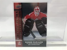 Manon Rheaume 2023 Upper Deck Tim Hortons Legends Record Books # RB-14