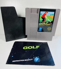 GOLF -- NES Nintendo Original Classic Game & Instructions Manual Booklet