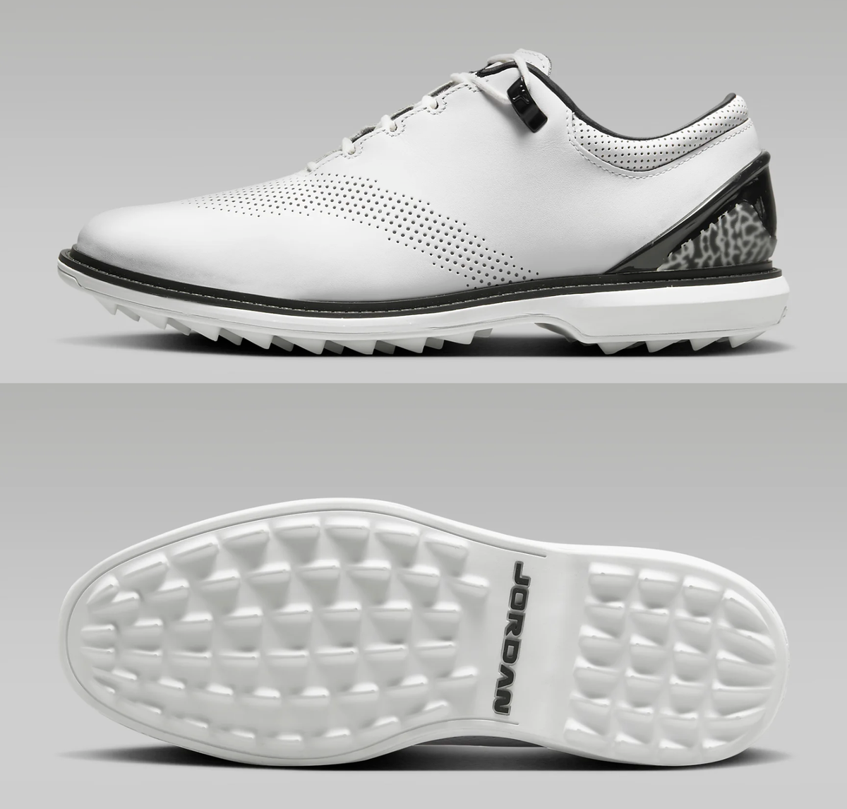 Jordan ADG 4 Spikeless Golf Shoes White Black Leather DM0103-110 Men Size NEW Nike Air Jordan ADG 4 Golf Shoes White/White/Black - Carl main image 4