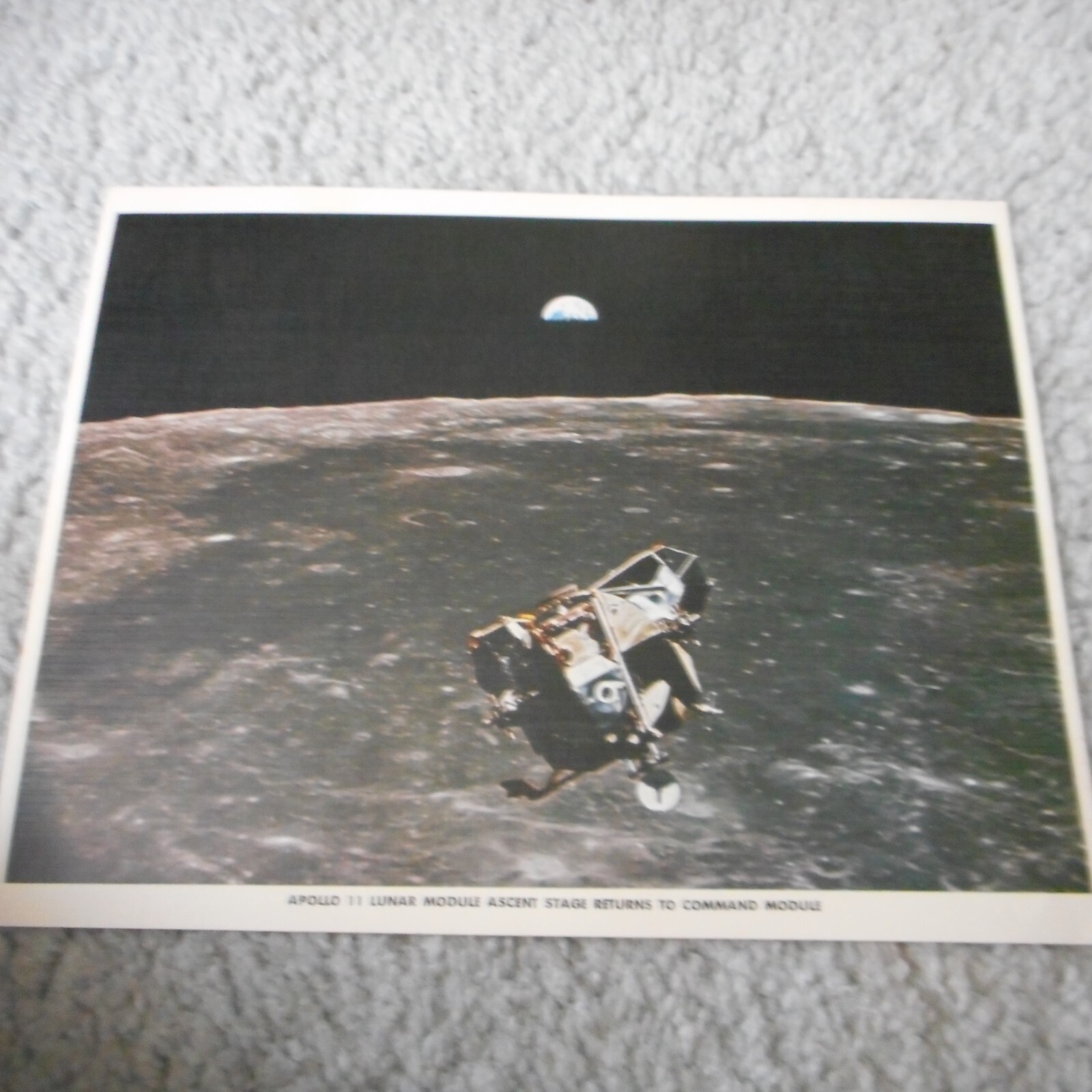 Apollo 11 Lunar Module ascent stage seen from Command Module Photo ...