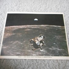 Apollo 11 Lunar Module ascent stage seen from Command Module Photo Print 8 x 10