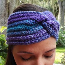 Crochet Twist Chunky Headband Knotted Turban