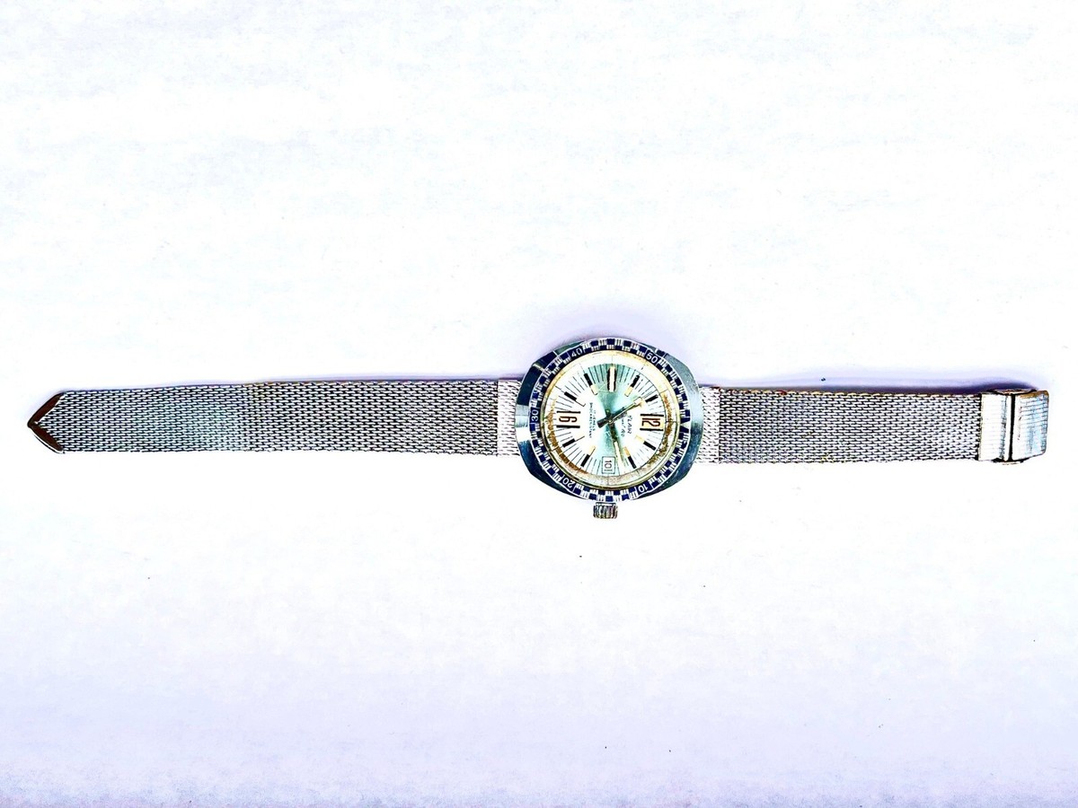 BELAIR Seapearl 600 Divers Watch 17 Jewel 15ATM Checkerboard Bezel
