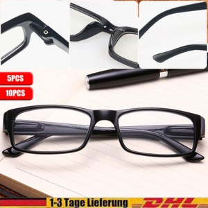 5/10er Pack Lesebrille Lesehilfe-Sehhilfe schwarz 1,0 bis 4,0 Damen Herren DHL