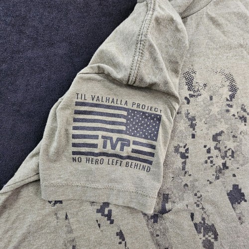Valhalla Project USA Heroes Green Short Sleeve Cotton Blend T-Shirt Womens' S - Picture 3 of 7