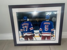 FRAMED MCDONAGH/GIRARDI AUTOGRAPHED 16x20 PHOTO (RANGERS) STEINER / FANATICS