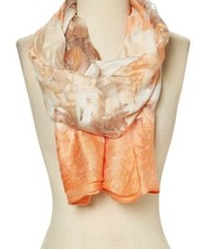 Women Fashion Scarf Soft Viscose Abstract Scarves Ladies Girls Orange Shawl/Wrap