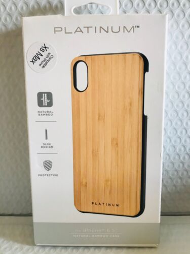 Platinum™ - Étui en bambou naturel pour Apple® iPhone® XS Max - Bambou TOUT NEUF !! - Photo 1 sur 8