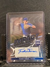 Tucker Toman 2023 Elite Extra Impact Impressions Auto - Blue Jays