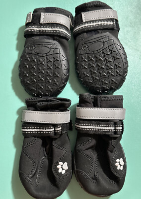 Dog Boots Waterproof Paw Protector Shoes Reflective set of 4, SZ