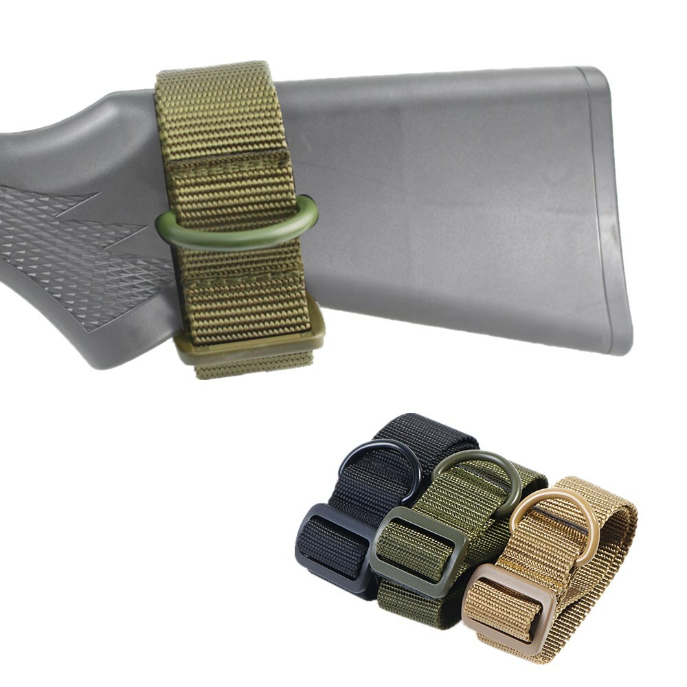 Military Airsoft Tactical ButtStock Sling Adapter Rifle Stock Gun Strap Gun Rope